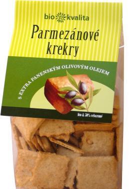Parmezánové krekry s EP olivovým olejem 130g-BIO
